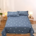thumbnail image 4 of Full Size Sheet Set,Bedding Sets Full Bedding Set Bedding Sheet and Pillowcase 3 Piece Set with 2 Pillowcases 1 Flat Sheet Sheet Set Shrink Counterac Fade Counteractive Easy Care, 4 of 7