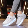 thumbnail image 2 of Chaussures de Patin Lumineuses pour Filles, Espadrilles à Semelles Épaisses avec Roues, Rechargeables par USB, Roulettes, Chaussures Mode, 2 of 8