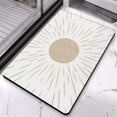 thumbnail image 2 of Cute & Washable Bohemian Bath Mat: Non-Slip, Half Circle Rug for Bedroom, Indoor Floor Mat, 20x32 inch, 2 of 5