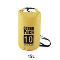 thumbnail image 3 of Waterproof Bags Multifunctional Outdoor Backpack Large-Capacity Equipment Foldable Kayak Rafting Bag Pool Beach Sports Yellow 15L Shoulders, 3 of 9
