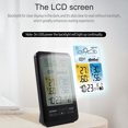 thumbnail image 2 of Meterk Lcd Station Météo Réveil avec Snooze Numérique Intérieur Température Extérieure Humidité Moniteur Thermohygromètre avec Rétro-Éclairage / Date / Semaine / Phase de Lune / Niveau de Confort / Fonction d'Alarme pour Hom, 2 of 7