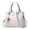 Z03-White, variant on Bmisegm Womens Tote Bag Fashion Handbags Ladies Purse Satchel Shoulder Bags Leather Bag Khaki One Size