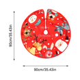 thumbnail image 2 of Pisexur Christmas Tree Skirt ,Many patterns 35.13"Christmas Tree Upholstered Bottom Cover, Suitable For Christmas Tree Decorations, Christmas Family Gathering Christmas Decorations Christmas Gifts, 2 of 5