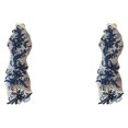thumbnail image 1 of relayinert Belle Robe en Dentelle Florale avec Patch Applique pour Robes de Mariage Uniques Robe de Mariage Unique Dentelle Applique Ondulée Bleue 2ensemble, 1 of 6