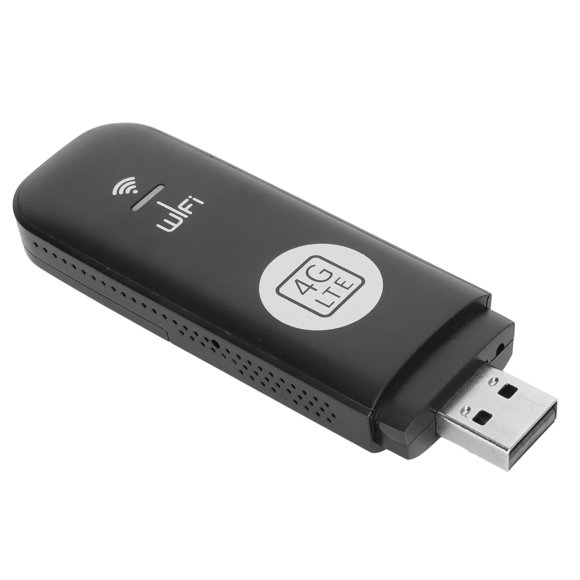 Portable 4G Router, Plug and Play 150Mbps USB WiFi Modem Support 3G 8 Users Sharing with SIM Card Slot for Tablet for Laptop