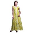 thumbnail image 1 of Bimba Tie-Dye Printed Front Slit Sleeveless Summer Spring Women Maxi PartyDress-X-Large, 1 of 5
