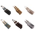 thumbnail image 2 of mmirethe 2pack/lot Excellent Décor Rideaux Tiebacks Suspendus Haut Pompon pour Rideau Facile Pompon Polyester Approprié Gris Argent 1Set, 2 of 6