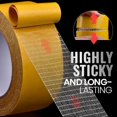 thumbnail image 2 of MesaSe High Adhesive Strength Double Side Carpet Tape Strong Double Side Tape Carpet Tape For Rug Two Side Outdoor Double Side Tape Edge Band for Carpet Edge Banding 5cmx20m Deals, 2 of 6
