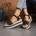 thumbnail image 2 of Wo-Fusoul Sandals for Women Casual Plus-Size Platform Buckle Strap Slide Sandals Trendy Comfortable Versatile Spring Summer Style, 2 of 9