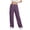 Purple, variant on Zulora Women High Waisted Lace Up Cargo Pants Wide Leg Casual Trousers with Pockets for Fall Winter