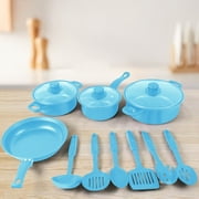PRETXORVE Thirteen Piece Cookware Set Soup Pan Frying Pan Non- Spatula Set Maifan Stoneware Multi-Piece Set