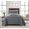 thumbnail image 1 of Mainstays Ensemble courtepointe et drap-housse légers tout-en-un - 5pièces, 1 PL/XL, Gris, 1 of 14