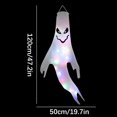 thumbnail image 3 of Hbdhejl Halloween Windsocks With White Led String Lights 47.2 Inch Light Up Hanging Outdoor Halloween Decorations Battery Operated Waterproof For Halloween Party Yard Decor, 3 of 4