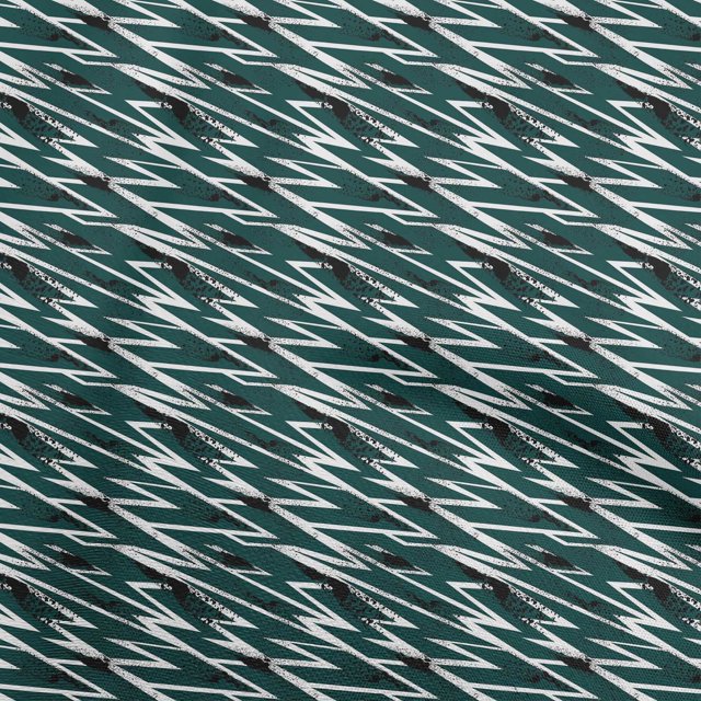 oneOone Rayon Teal Green Fabric Abstracts Sewing Craft Projects Fabric Prints By Yard 56 Inch Wide