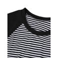 thumbnail image 4 of Jchiup Chemise de Nuit de Maternité à Manches 3/4 à Rayures pour Soins, Allaitement, Vêtements de Nuit, 4 of 4