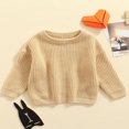 thumbnail image 4 of Nouveau-né Garçon Fille Chandail en Tricot Torsadé Manches Longues Col Rond, 4 of 7