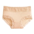 thumbnail image 1 of B91xZ Bikini pour Femmes Underwears Plus Taille Culotte en Coton Extensible, Beige TG, 1 of 3