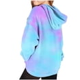 thumbnail image 3 of Zwiiyzr 2025 2-14 Ans Garçons et Filles Sweat à Capuche Oversize Manches Longues T-Shirt Imprimé Col Rond Bleu, 3 of 4