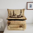 thumbnail image 4 of Wolf King Bedding Set,Rustic Farmhouse Cabin Comforter Set for Kids Teens Adult,Rural Elk Deer Moose Wild Animals Duvet Insert,Vintage Hunting Theme Tree Jungle Quilt Comforter 3 Pcs, 4 of 6