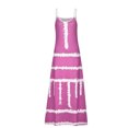 thumbnail image 4 of Cameland Robe Décontractée pour Femme Grande Taille, Imprimé Marguerites, Col en V, Sans Manches, Ample, Longueur Genou, Violet, P, 4 of 5