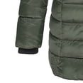 thumbnail image 4 of Fankiway Veste Décontractée Mi-Longue à Capuche à Manches Longues pour Femme avec Petit Imprimé Style Vert Armée TG, 4 of 4