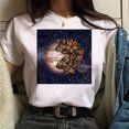 thumbnail image 1 of T-Shirts à Col Rond Imprimés pour Femmes Grande Taille, Imprimé Chat, Manches Courtes, T-Shirt Graphique, 1 of 4