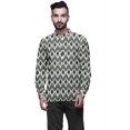 thumbnail image 1 of Atasi Mandarin Collar Short Kurta Mens ShirtWith Long Cuff Sleeves For Men, 1 of 1