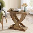 thumbnail image 2 of Tribesigns Table d'Appoint en Bois pour Salon, Table de Chevet pour Chambre avec Support en Queue de Poisson Croisé, 2 of 9