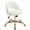 White-Teddy Velvet, variant on Ktaxon Office Desk Chair Adjustable Flannel Computer Task Chair Small Rolling Vanity Stool with Wheels for Study Make-up Dressing Room Pink