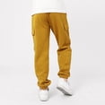 thumbnail image 4 of MIASHUI Girls Sweatpants Unisex Children Cargo Pants Kids Solid Color Trousers,Brown,13-14 Years, 4 of 4