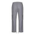 thumbnail image 3 of RKSTN Mens Cargo Pants Relaxed Fit Sport Pants Jogger Sweatpants Drawstring Outdoor Patchwork Trousers with Pockets, 3 of 5
