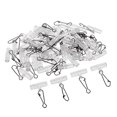 thumbnail image 2 of 50pcs High Strength Fishing Sinker Slide with High Strength Stainless Steel Snap Tackle M, 2 of 9