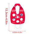 thumbnail image 3 of VONKY Portable Rope Pulley Smooth Rigging Climbing Accessory Locking Accessories Protective for Mountaineering Red, 3 of 7