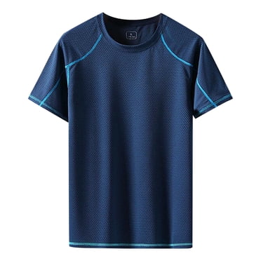BOBOGOJP Big Mens T Shirts Soft Short Sleeve T Shirts Classic Crew Neck Casual Basic Tee Shirt (Navy,3XL)