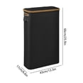 thumbnail image 3 of Uncomplicated Tissue Roll Storage Basket Toilet Paper Storage Basket Bamboos Sundries Storage Basket With Lid Foldable Tissue Box, 3 of 5