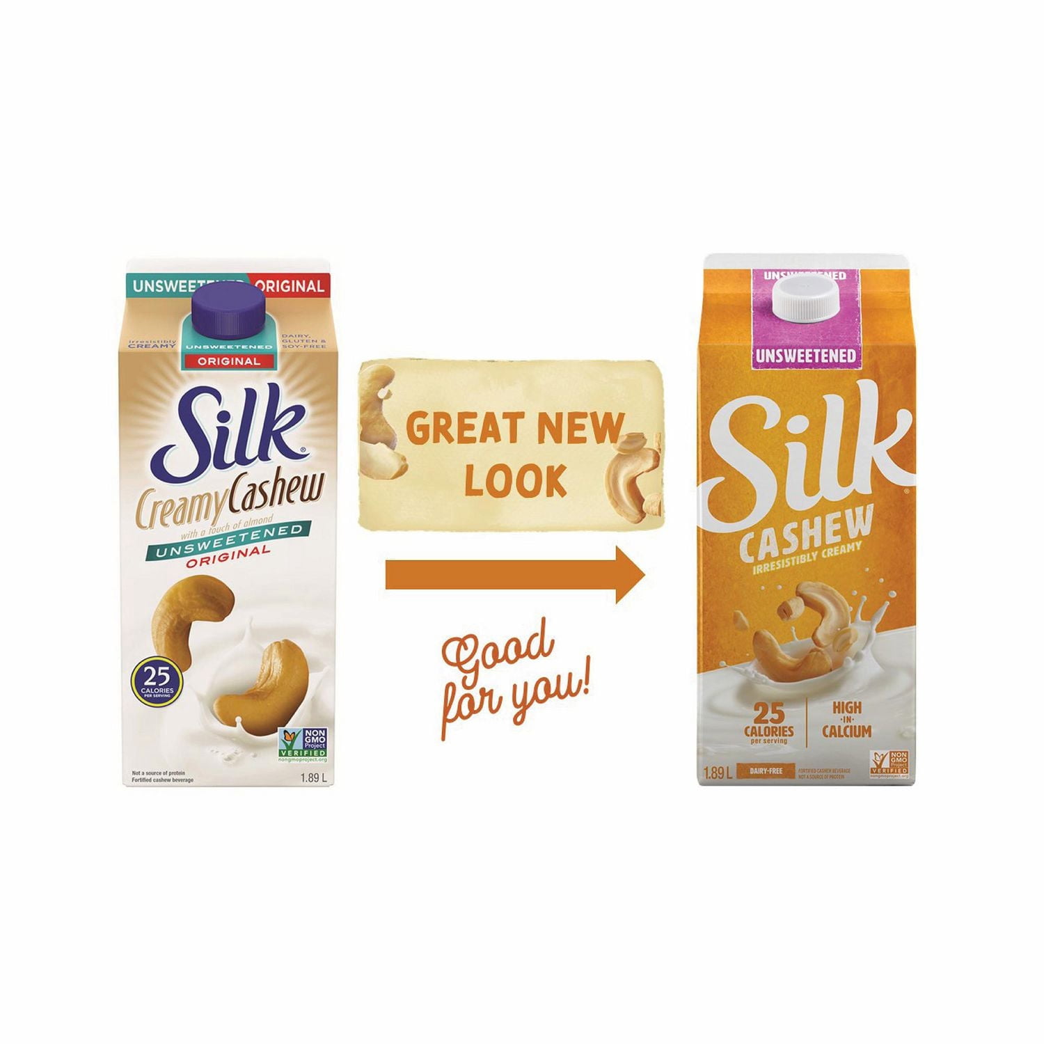 Silk Cashew Milk Alternative, Unsweetened, Dairy Free