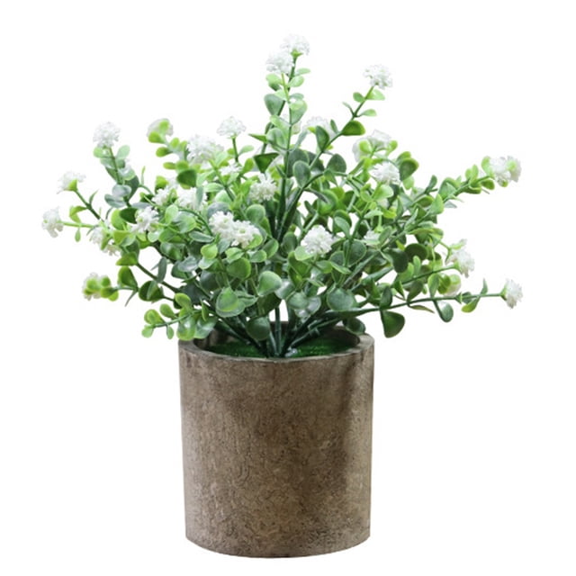Fake Plant Potted Lifelike Small Artificial Greenery Plant Faux Plant Decoration