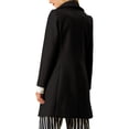 thumbnail image 3 of INSPIRE CHIC Manteau Trench Long pour Femme, Mignon, à Col Rabattu, à Simple Boutonnage, avec Ceinture, 3 of 6