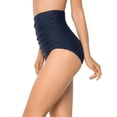 thumbnail image 4 of RELLECIGA Women's High Waisted Ruched Bikini Bottom, 4 of 6