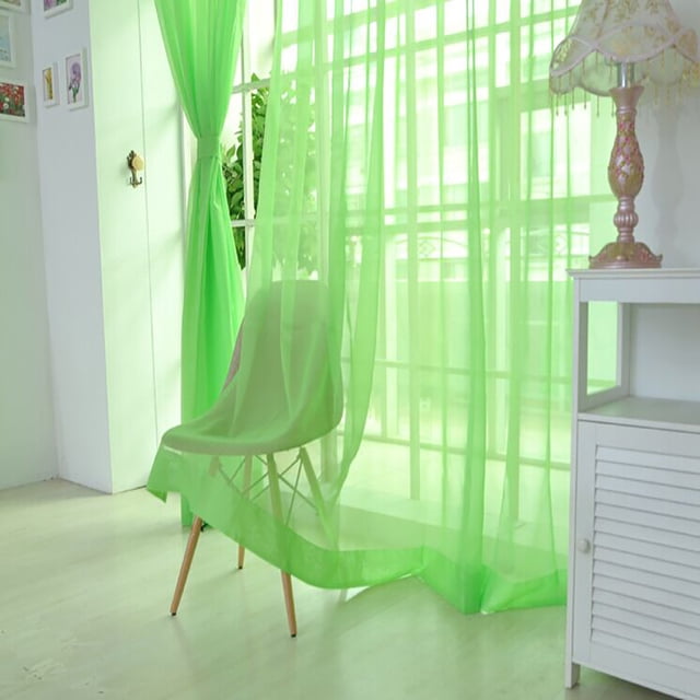 TopLLC Rideaux en Gaze Colorés pour Portes et Fenêtres, Rideaux en Gaze de Verre, Moustiquaires Transparentes pour Fenêtres