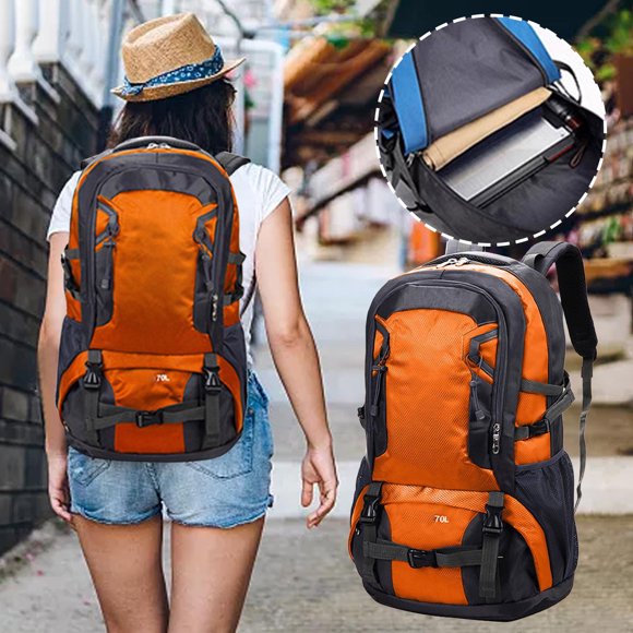 RXIRUCGD 2025 Nouveau Sac de Randonnée Multifonctionnel Été Grande Capacité Imperméable Sac à Dos de Randonnée Extérieur Réduction de Charge de Voyage