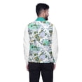 thumbnail image 3 of Atasi Flower Printed Nehru Jacket Mens Bandhgala Ethnic Jacket Party Wear Wedding Clothing-Large, 3 of 4