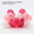 thumbnail image 1 of Light Ball Cotton Decoration String Light Hanging String Lamp for Party Wedding  3pcs Batteries  Flashing  Green, 1 of 10