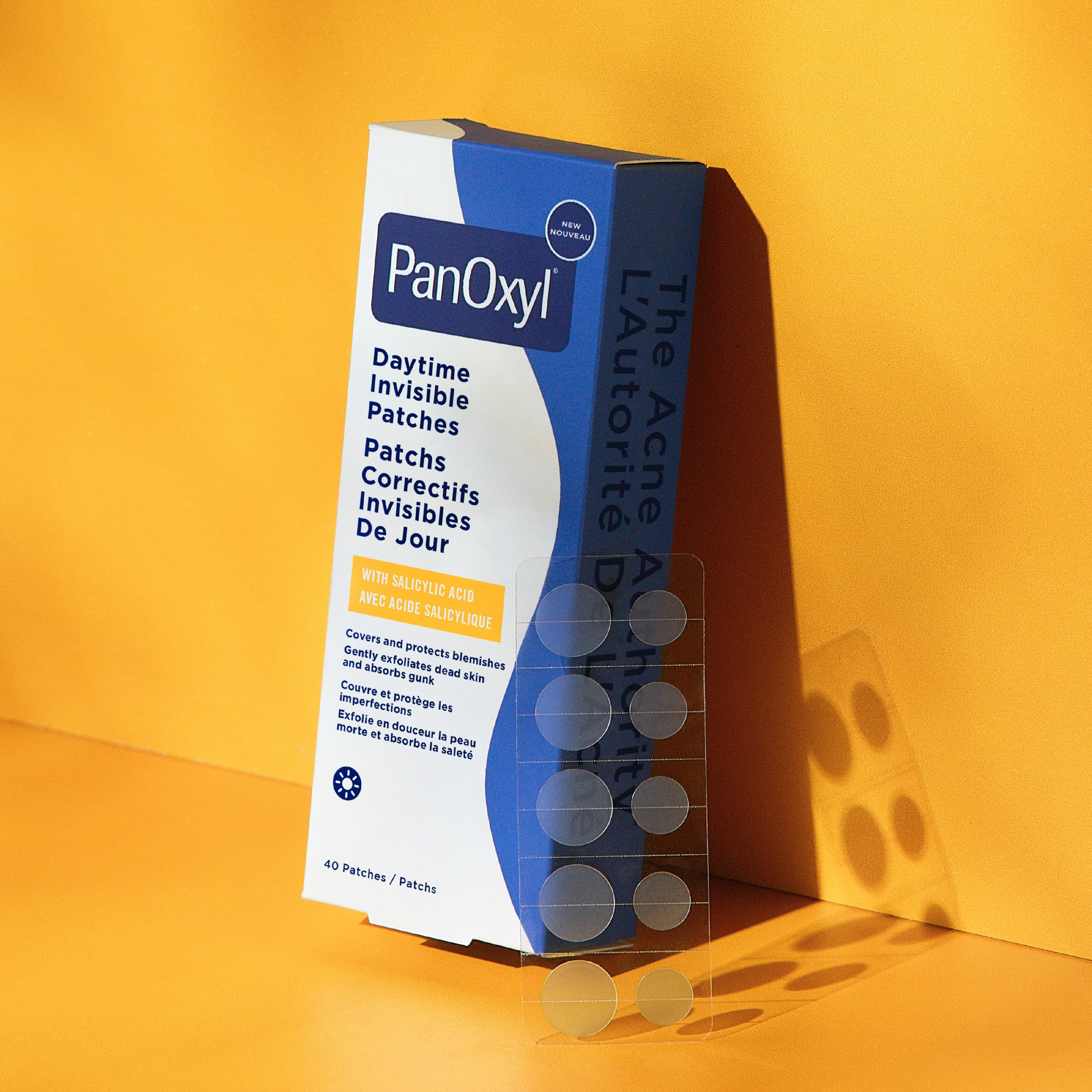 PanOxyl Patchs Correctifs Invisibles de Jour, Protection des Imperfections, Sans Latex
