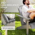 thumbnail image 4 of Outsunny 4PCS Adirondack Chair Cushion, Patio Chair Cushions, Grey, 4 of 10