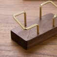 thumbnail image 1 of Becaristey Wooden Business Card Holder Display Stand For Office Desk Making Easy To Place And Remove Business Walnut T-shaped, 1 of 6
