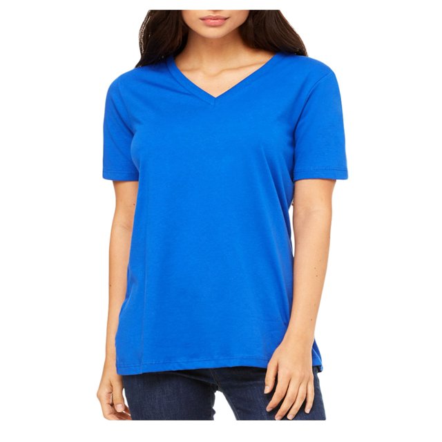 Bella + Canvas Ladies' Relaxed Jersey V-Neck T-Shirt
