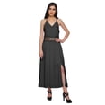 thumbnail image 3 of Moomaya Robe Longue Unie Sans Manches à Bretelles Spaghetti Ajustables pour Femmes, 3 of 6