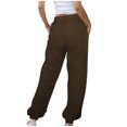 thumbnail image 3 of Posijego Pantalon de Survêtement pour Femme à Bas Resserré, Joggers de Sport, Taille Élastique, Couleur Unie, Pantalon de Course, 3 of 6