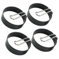 thumbnail image 1 of Birdeem 4Pcs Circular Ring Stainless Steel Omelet Circular Omelet Container Iron Spray Non Stick Omelet with Handle Omelet, 1 of 1